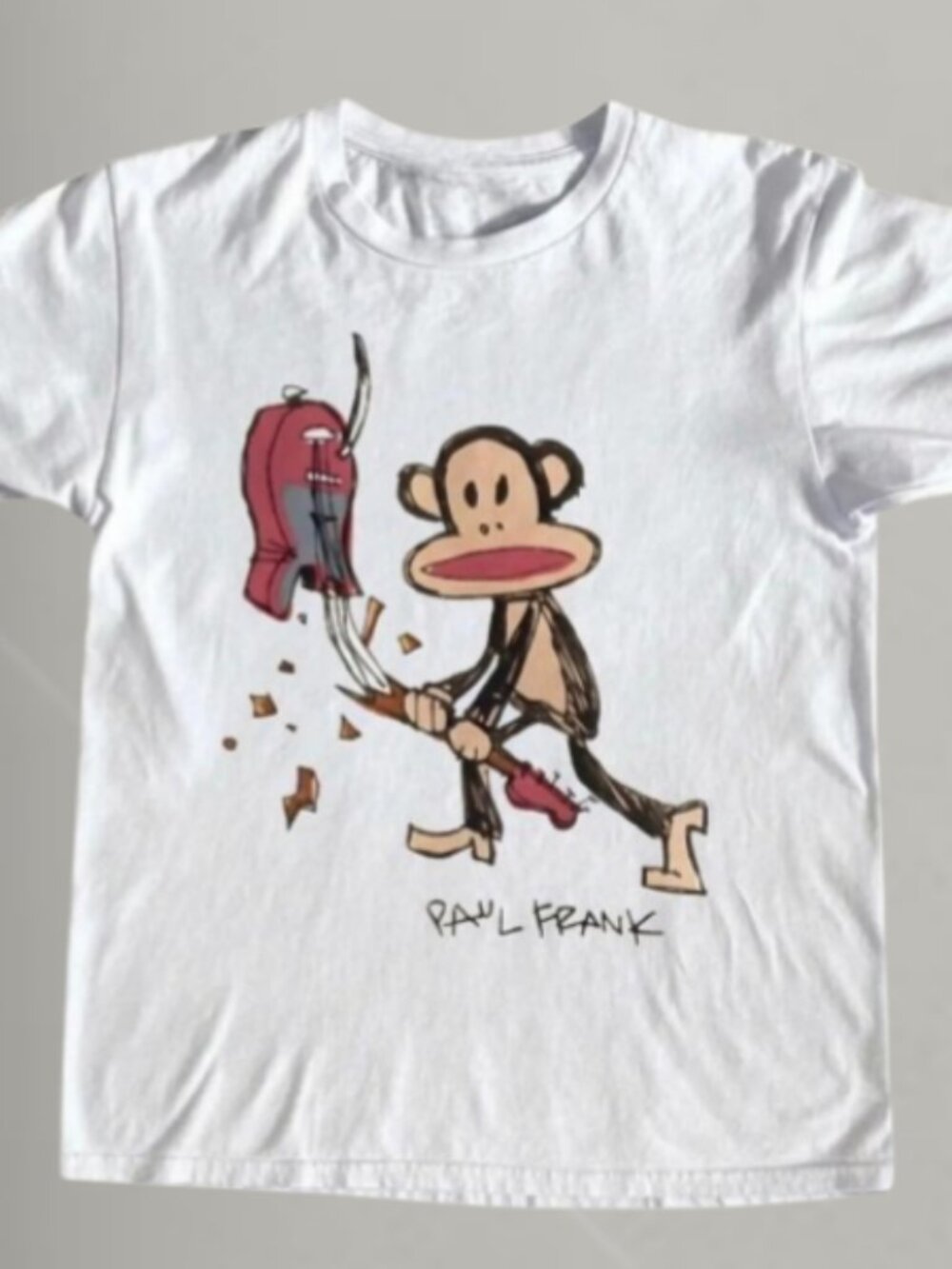 Monkey Smashed Guitar T shirt